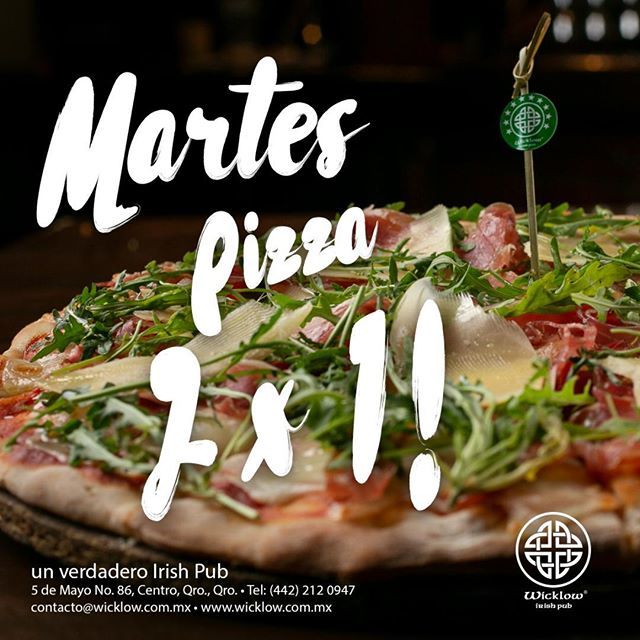 WicklowIrishPub's tweet photo. #martesdepizza https://t.co/a3mg3wmA2e