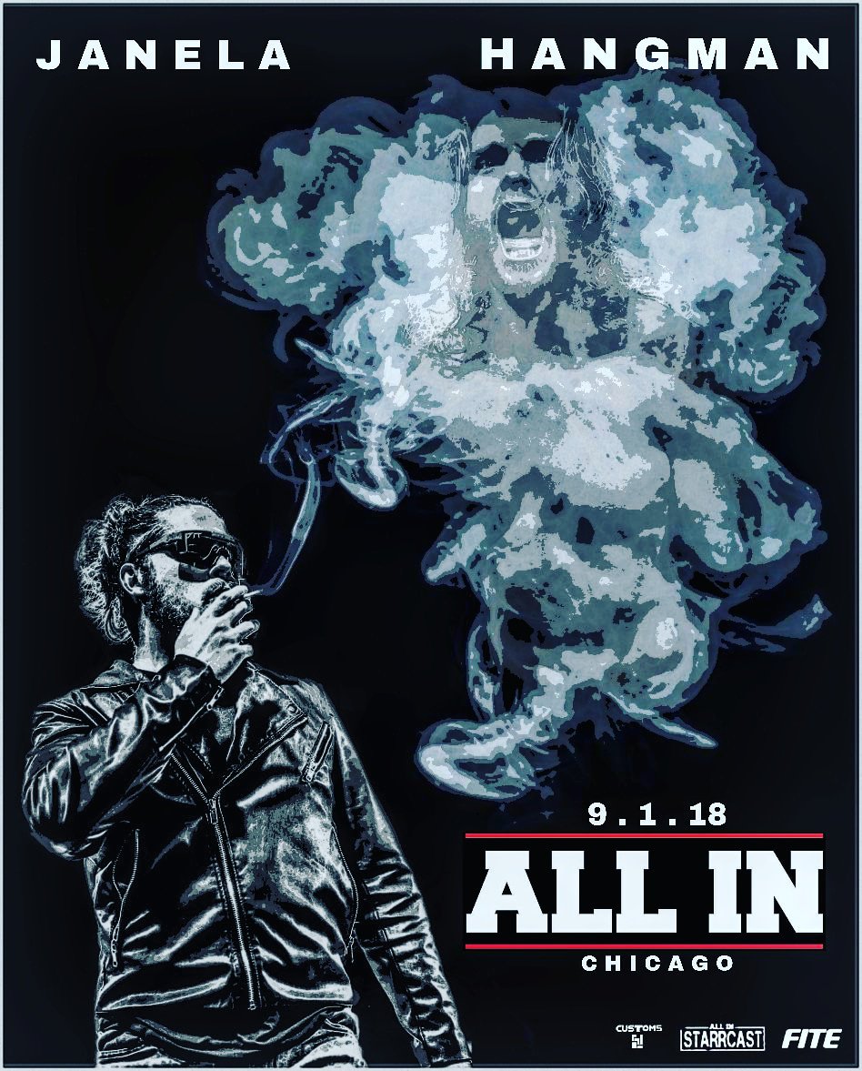 @JANELABABY @theAdamPage #ALLin #chicago #bulletclub #BTE #TheElite #KingOfTheIndies #Janela #TheBadBoy #Hangman