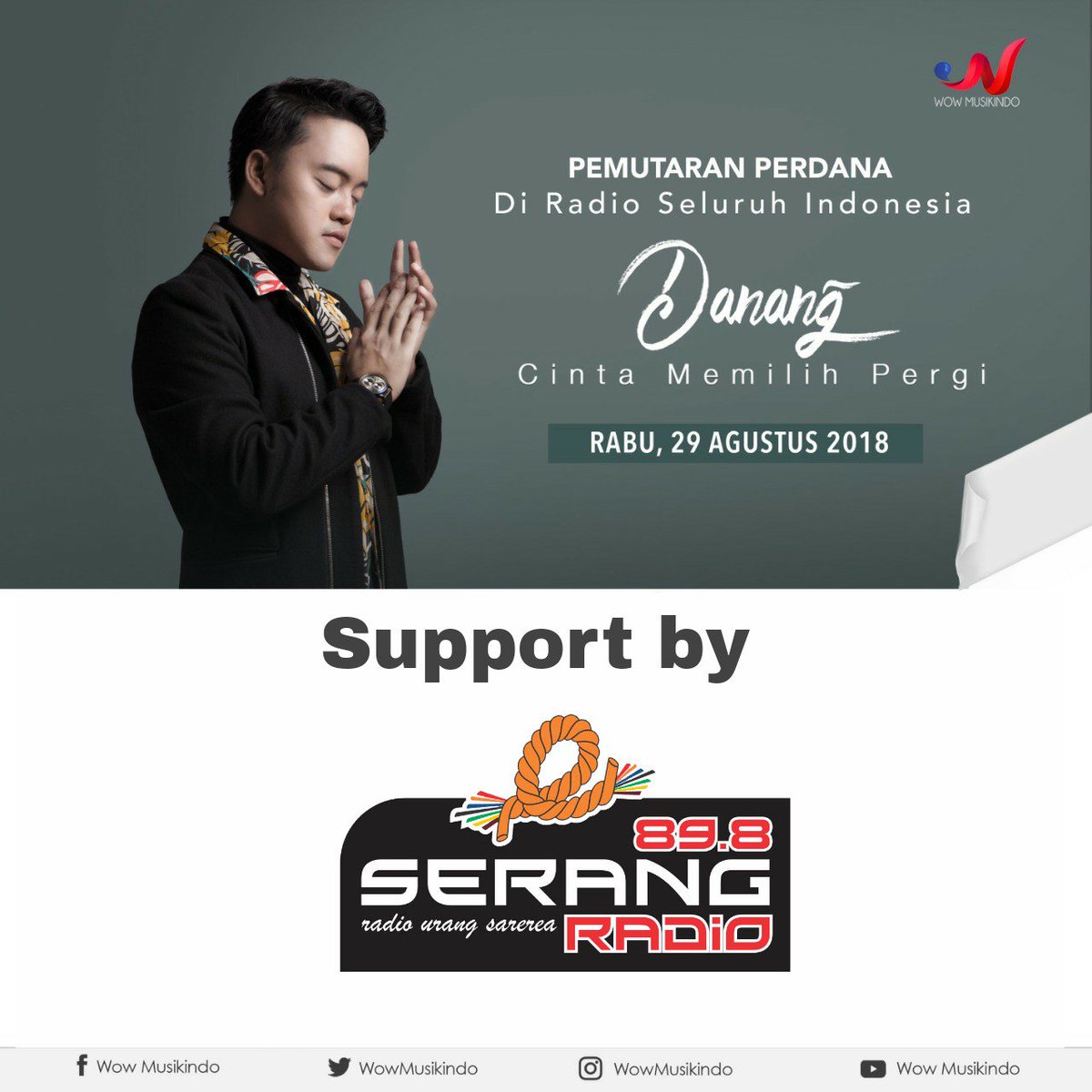 Hari ini kaka teteh.
Muter di 89.8 #serangradio 
<a href="/da2_danang/">DA2_Danang</a> - 
New Single,
Cinta Memilih Pergi ❤💔
<a href="/wowmusikindo/">Wow MusikIndo</a>
#pemutaranserentak #serangradio #mdbantensquad #Music #musicdirectorbanten #Banten #danang #wowmusikindo #cintamemilihpergi #SerangRadio