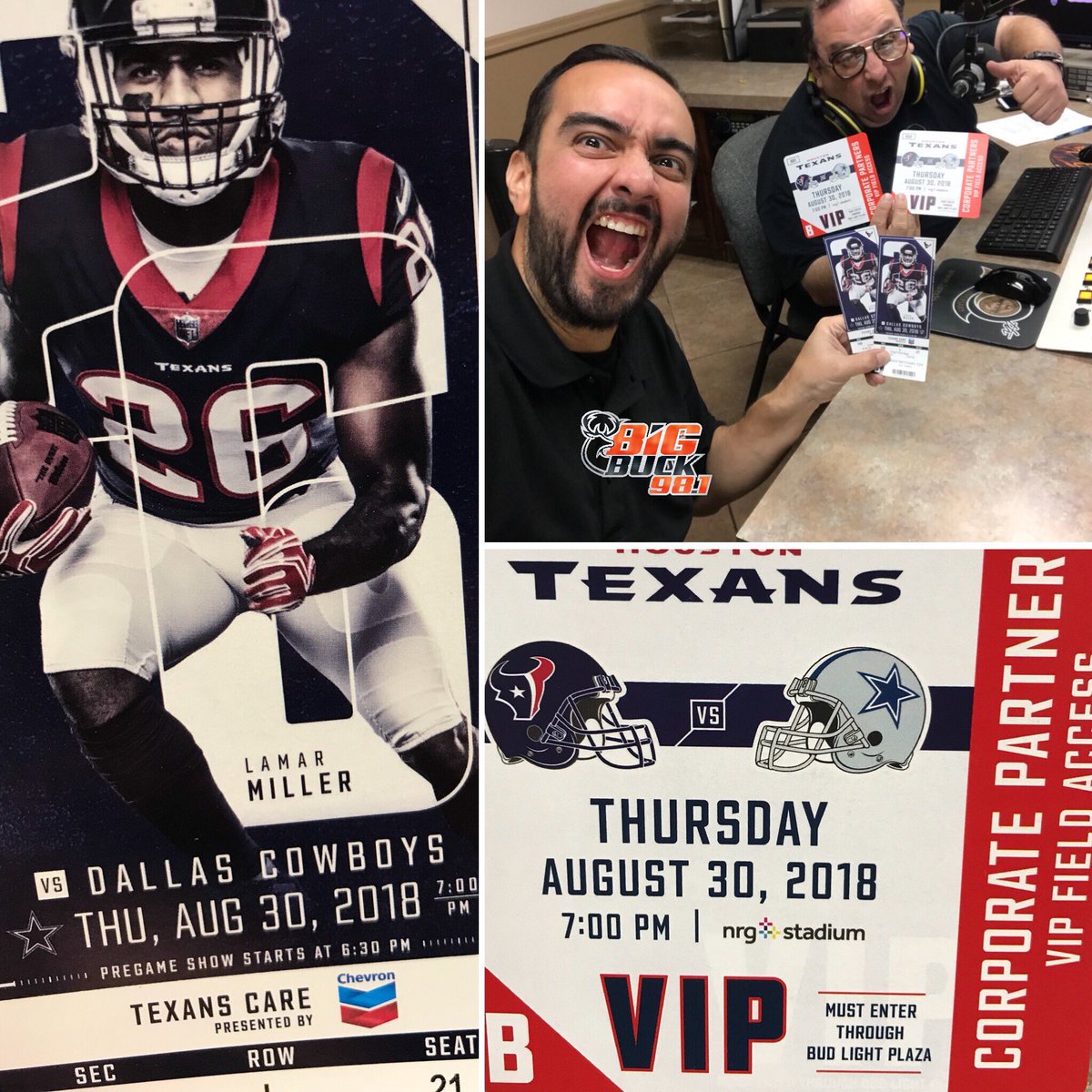 Congrats Denise on winning tickets + VIP Field Access to see 🏈 TEXANS vs COWBOYS 🎟👏🏼👏🏼 courtesy of L&amp;F Distributors🍻#Budlight #DillyDilly #98DaysOfSummer #HolaLaredo