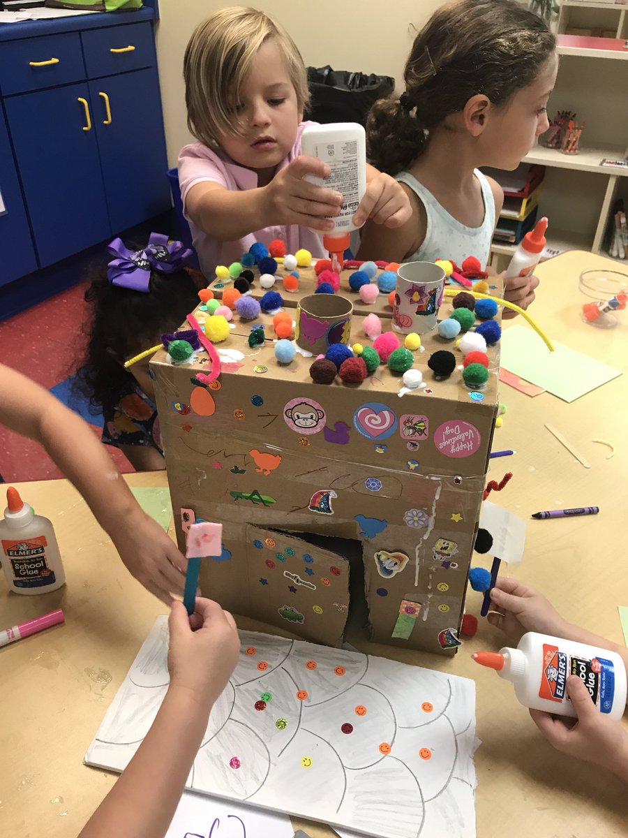 MsAprilsPreK's tweet photo. Our Pre-K students decided that they may be able to lure our gingerbread man into a beautiful gingerbread house. They worked together as a team to build one today. Will it work? Stay tuned...#TrinityLearns #PleaseComeIn #collaboration #creativethinking #problemsolvers https://t.co/SRXN0HQG2x