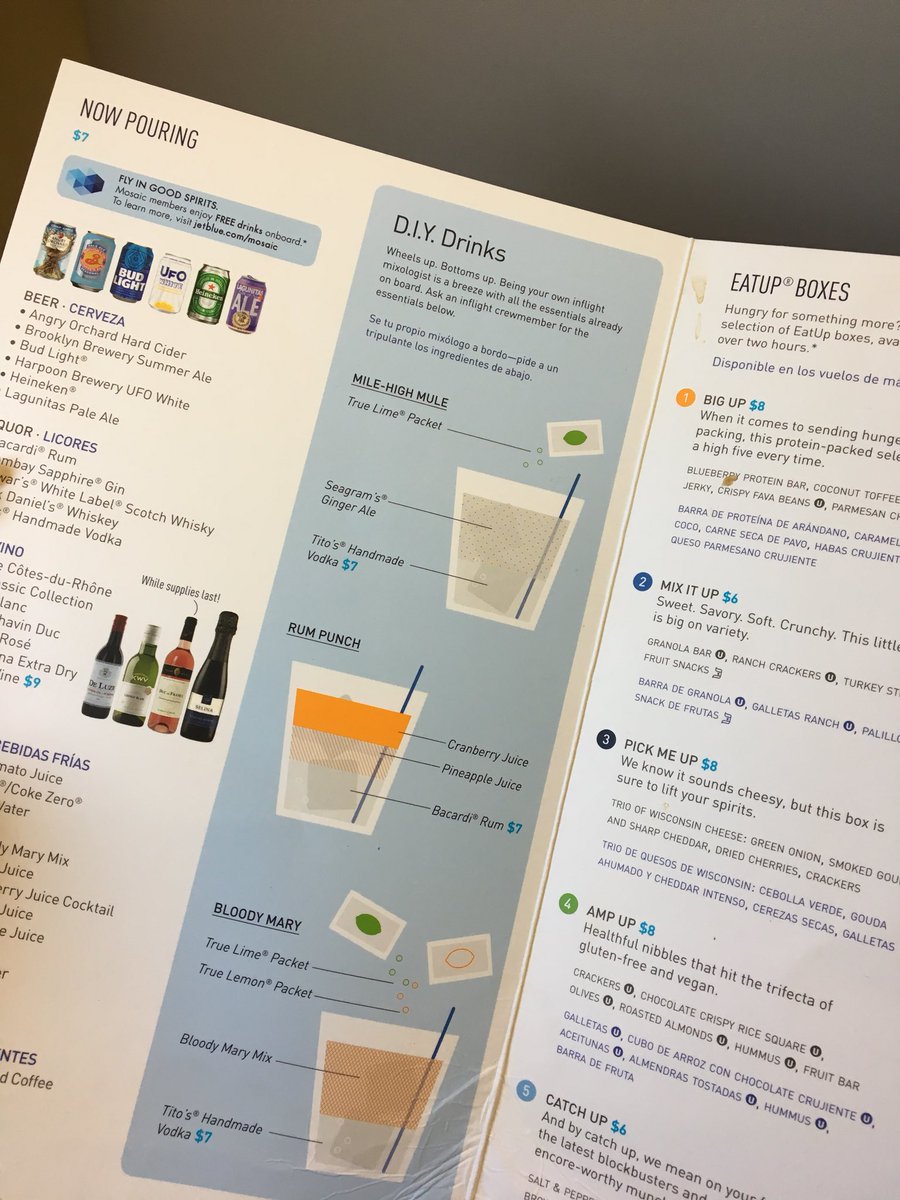 Carlaroxx's tweet photo. @JetBlue really cute idea. DIY drinks. Thanks for making me smile during business travel. #longbeachtooakland https://t.co/h6HhKbangr