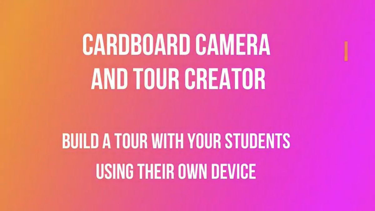 CarnerCarolina's tweet photo. Have you thought about using Cardboard Camera with your students to build a VR tour with Tour Creator? They can even use their own device to capture images for their tour. Let me show you how! #tourcreator #googleexpeditions #cardboardcamera @rrisdtech https://t.co/QgcHrya80B https://t.co/kU3XXR6dQS