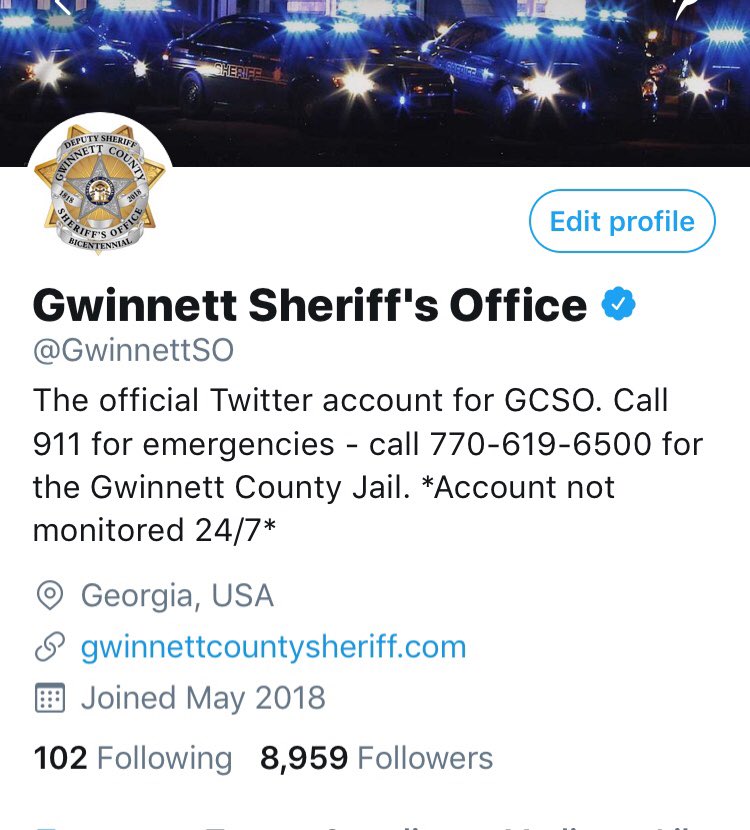 GwinnettSO's tweet image. We just got VERIFIED 🎉🎉🎉  
We will randomly choose 3 followers tomorrow at 1 pm to win a GCSO challenge coin! In order to be eligible to win.....
Follow us ✔️ 
Retweet ✔️ 
💙 this post ✔️  
#bluecheck #verified 🚔⭐️🚓✔️✔️😃🇺🇸