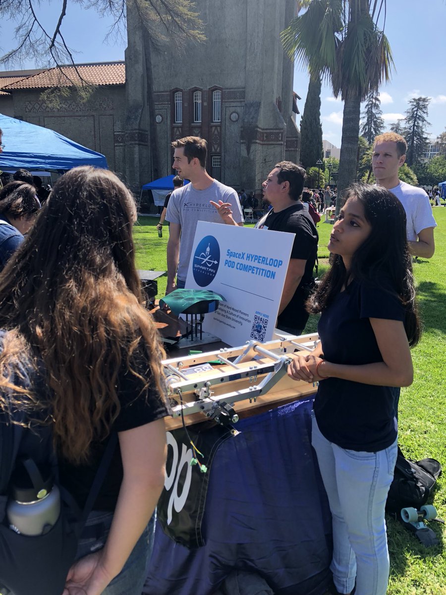 SpartanHL's tweet image. An amazing crowd today at the Student Organization Fair @SJSU! Thank you to everyone who came and stopped by our table presentation. 

We’ll see you Thursday 8/30 for our Info Session in SU Room 2A from 5:00 - 6:00 pm. #SpartanHyperloop #EngineeringLife #LetsGo