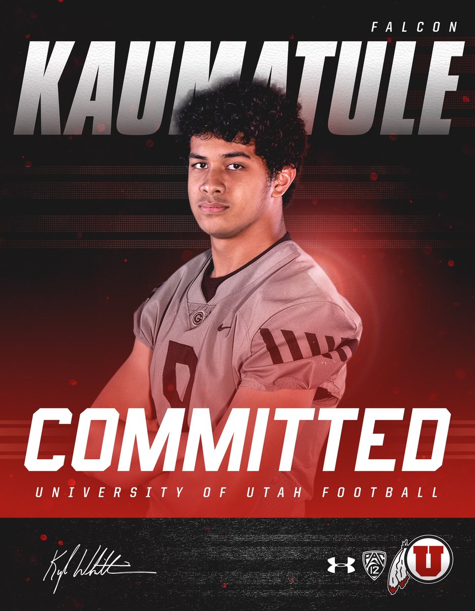2019 3* ATH Falcon Kaumatule commits to University of Utah r/CFB