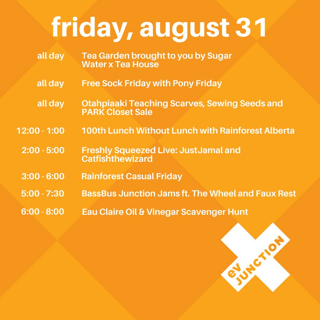 EastVillageYYC's tweet photo. Help us close out #evJunction with a bang! We've got a weekend packed full of live music, sales, dance lessons, dog walks and so much more. Not to mention Rock the Junction this holiday Monday!
Find more details here: https://t.co/6x5ADIlnKS https://t.co/MBhN9IdGwZ