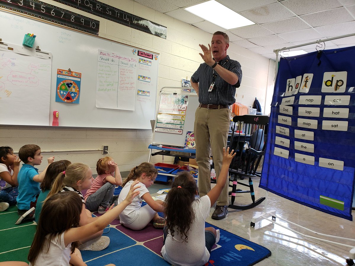 danawatson27's tweet photo. Letterland fun with @ncteacherstuff! Kids loved it! Thanks Jeff! @OrangeCoSchools https://t.co/gNzgrQjAaD