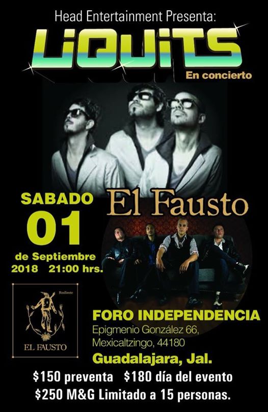 GDLConcierto's tweet photo. @Liquits/ @elispaprika/ @elfaustomx 
sábado 1 de septiembre
en @foindependencia
@DigaAgency https://t.co/YjSIcw0AwA