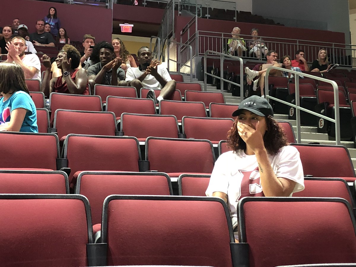 elonuniversity's tweet photo. Just announced: the @ElonVB locker room will be named in honor of former #Elon volleyball player @sydelcurry, a gift from her brothers @sdotcurry and @StephenCurry30 https://t.co/Y8Y74cLLo0