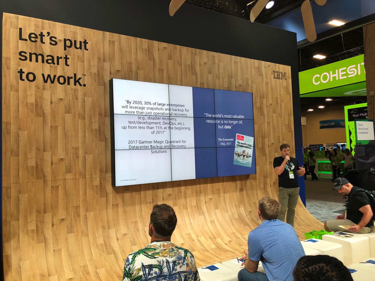 WohlfordDR's tweet image. Customers saving with #vmwonibm and #IBMStorage Devon share all about how data protection MUST be easy ... using #SpectrumProtect #1RankedObjectStorage with #VMware finally a transformational backup and data protection #VMworld2018 #vmworld