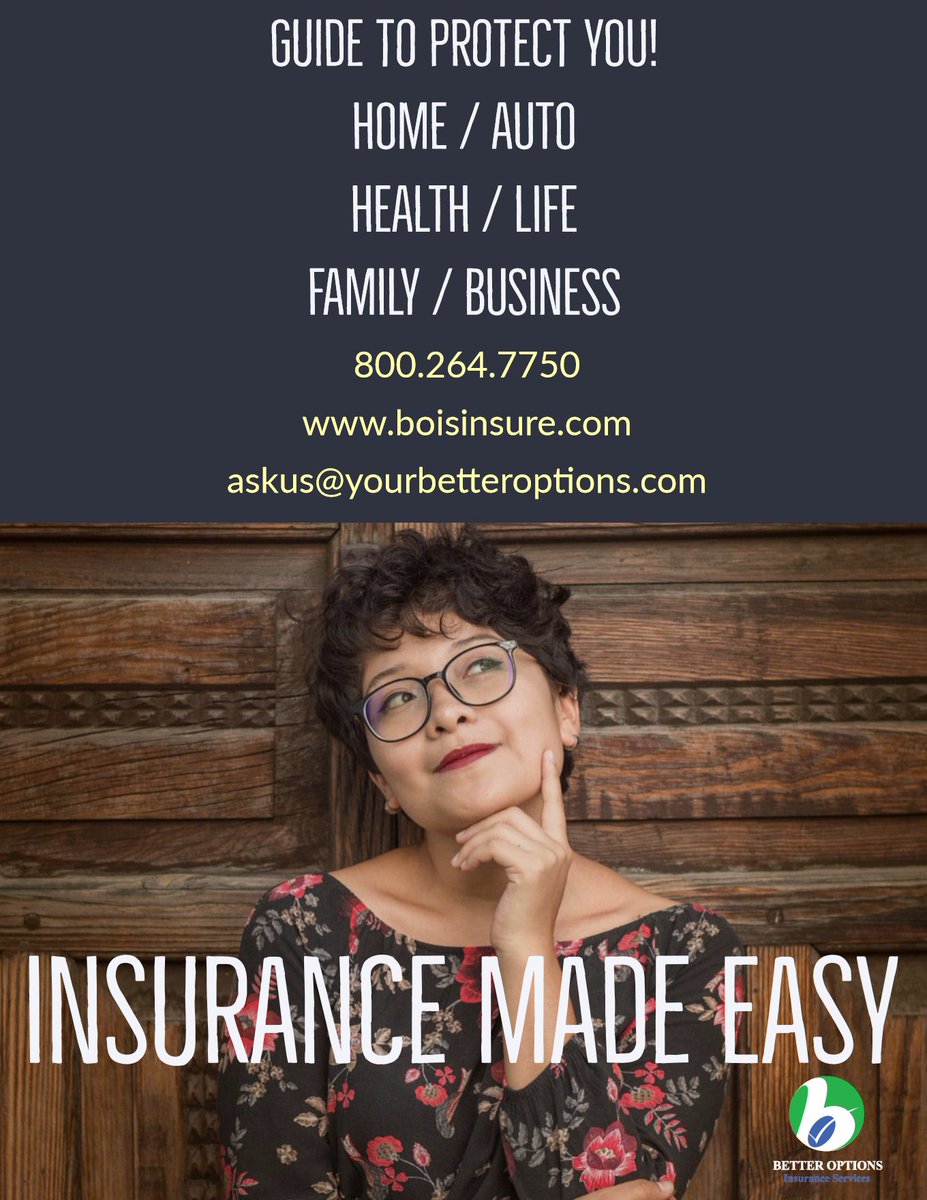 OptionsBetter's tweet image. Guide to protect YOU!
Insurance Made Easy
800.264.7750
