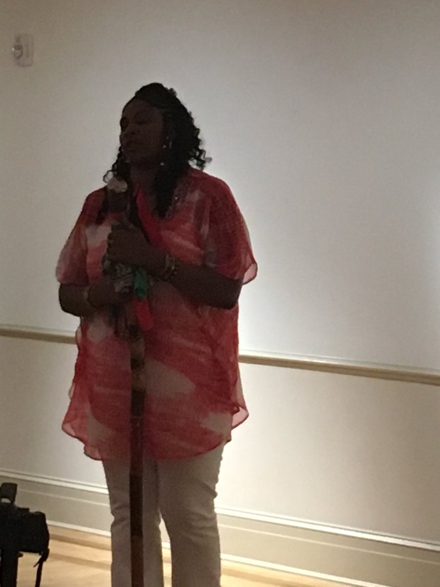 RVAdirt's tweet photo. 🐝#GabrielWeekRVA @theValentineRVA @untoldrva 
Free Egunfemi wants to show kids they can work in a museum, be a curator, a commemorative activist, a librarian, and get a paycheck. Youth at 6PIC work right alongside adults to gain skills they can transfer to college or employment. https://t.co/ziSPg21cRq