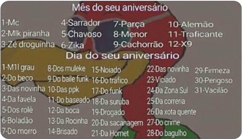 pjljrr's tweet photo. Como vai ficar seu nome de funkeiro? 

Meu: Zika das novinhas kkkkkkk https://t.co/iZiFExoNxr