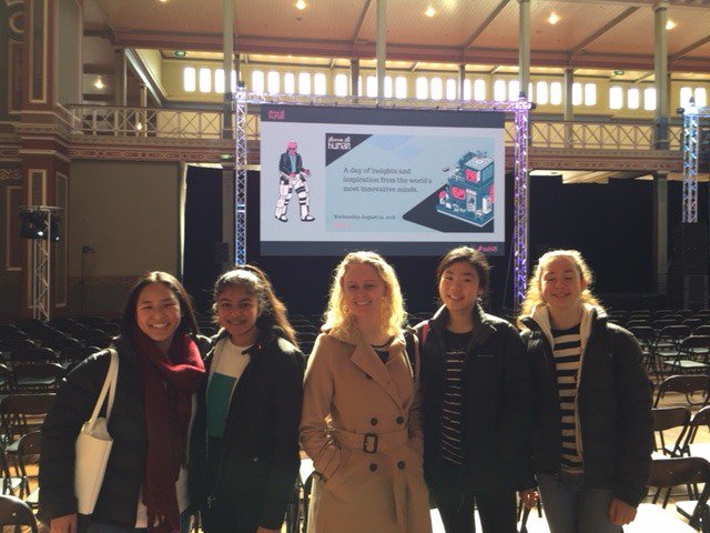 A few of our Year 10 girls are at the <a href="/aahconf/">above all human</a> and loving it! They are learning about how we can bring together tech, innovation &amp; science in service of humanity. #STEM