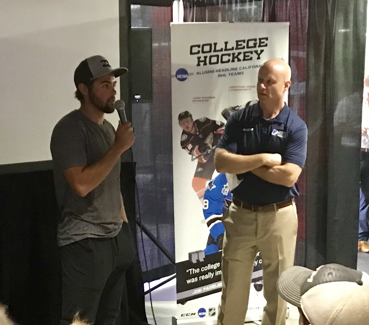 collegehockey's tweet photo. “My college experience was a 10 out of 10, and if I could rate it higher I would.” - @UMDMensHockey alum Alex Iafallo of @LAKings https://t.co/75xxtNd01S