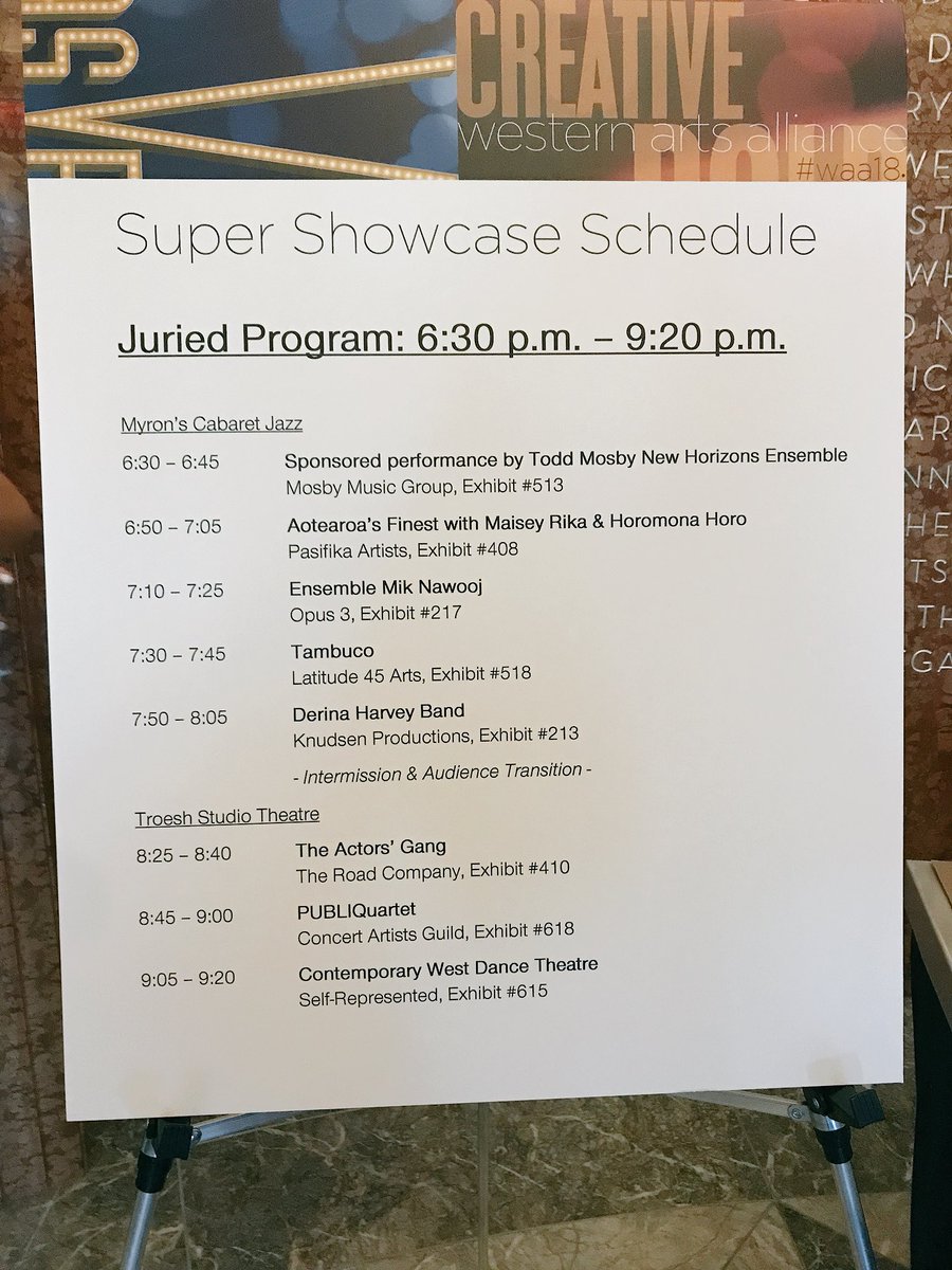 What’s up, Vegas! Can’t wait to showcase at <a href="/westarts/">Western Arts Alliance</a> tonight! 8:45pm @ Troesh Theater at <a href="/SmithCenterLV/">The Smith Center</a>. If you’re here for the conference, come hear us play our original arrangements of Dvorak, Charlie Parker and Debussy + a new work by <a href="/Meyerviola/">Jessica Meyer</a>!