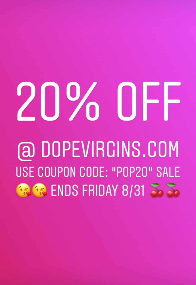 Heaven_LA's tweet photo. In honor of National Cherry Popsicle Day, celebrate with 20% OFF on our “No Marry No Cherry” Tee AND ALL other apparel @ https://t.co/HhLtHQ8OOH @DopeVirgins !!🍒Use Coupon Code: “POP20” for 20% OFF!SALE ENDS FRIDAY 8/31 TAG US TO GET FEATURED! #DopeVirgins #Dope #Fashion #Model https://t.co/rtXD9cigCs