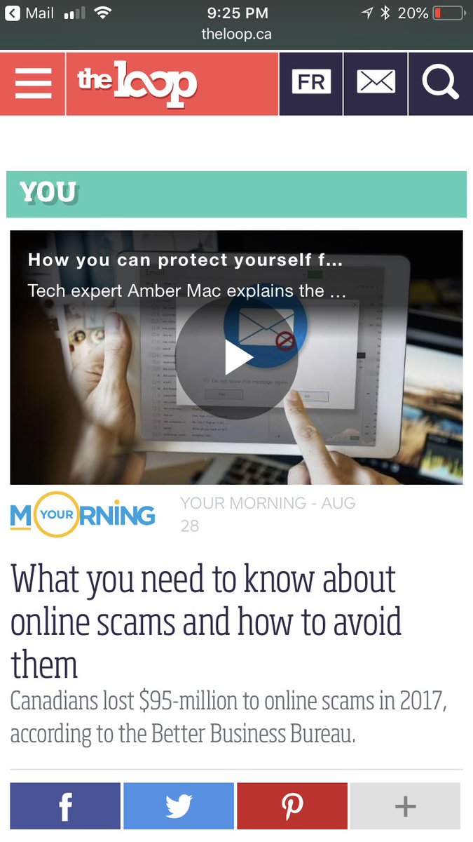 What you need to know about online scams and how to avoid them! Give this a read. Hits close to home. theloop.ca/what-you-need-…
