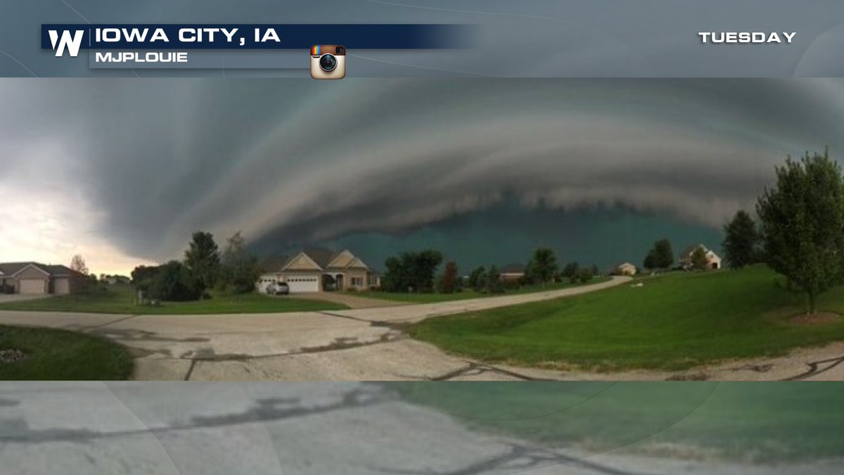 WeatherNation on Twitter "Wow! Check out this shelf cloud from a tornadowarned storm in Iowa