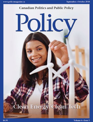 Lisa_VanDusen's tweet photo. Our @policy_mag Clean Energy/Clean Tech issue is now up at https://t.co/4G3tCPzgBJ. With @DavidMcLA on the politics of climate change, @karenhamberg with a clean tech case study, @DanWoy and @merransmith on clean growth and much, much more. #Cleantech #cleanenergy #cdnpoli https://t.co/FGPu0Pe3i6