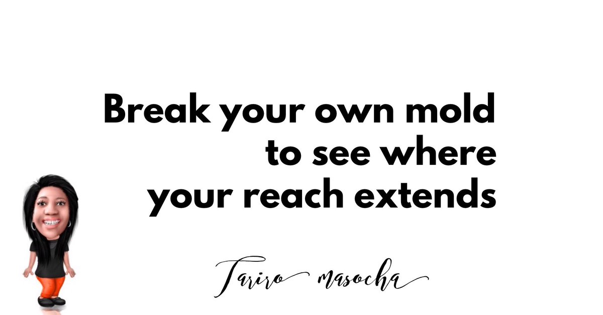 elainem03t's tweet photo. Break your own mold to see where your reach extends #greatnessachiever #dailyquotes #quotesoftheday #wednesdaywisdom #quotesdaily #inspirationalquote #lifehacksfromtwitter https://t.co/5MYMe0uTGl