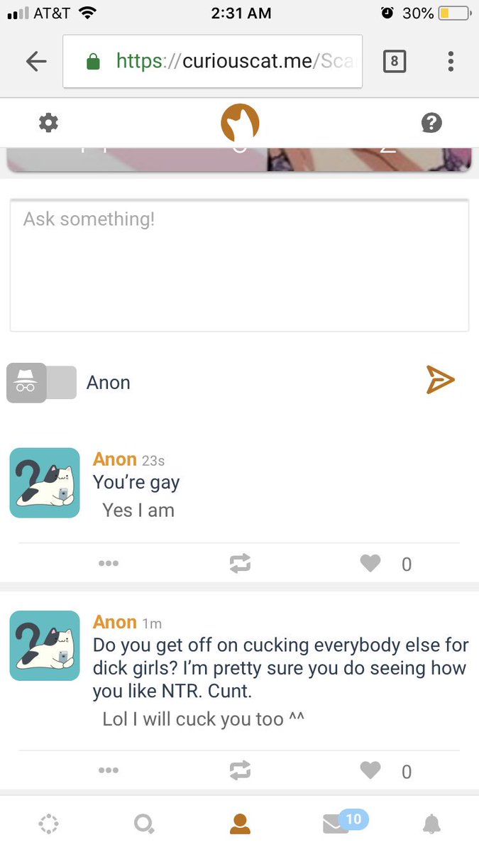 // You should never attack someone because they have a fetish you don’t like. Eithier ignore it or just block that person. But if you do have to say it, say it in DMs, not CuriousCat~