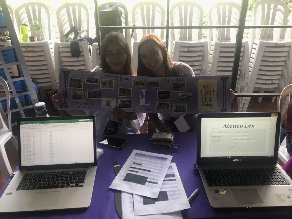 ateneolex's tweet photo. Don’t forget to drop by RecWeek 2018 and come back home to Ateneo Lex, LM Majors! 💜🤗 https://t.co/4JhkfKw4G7