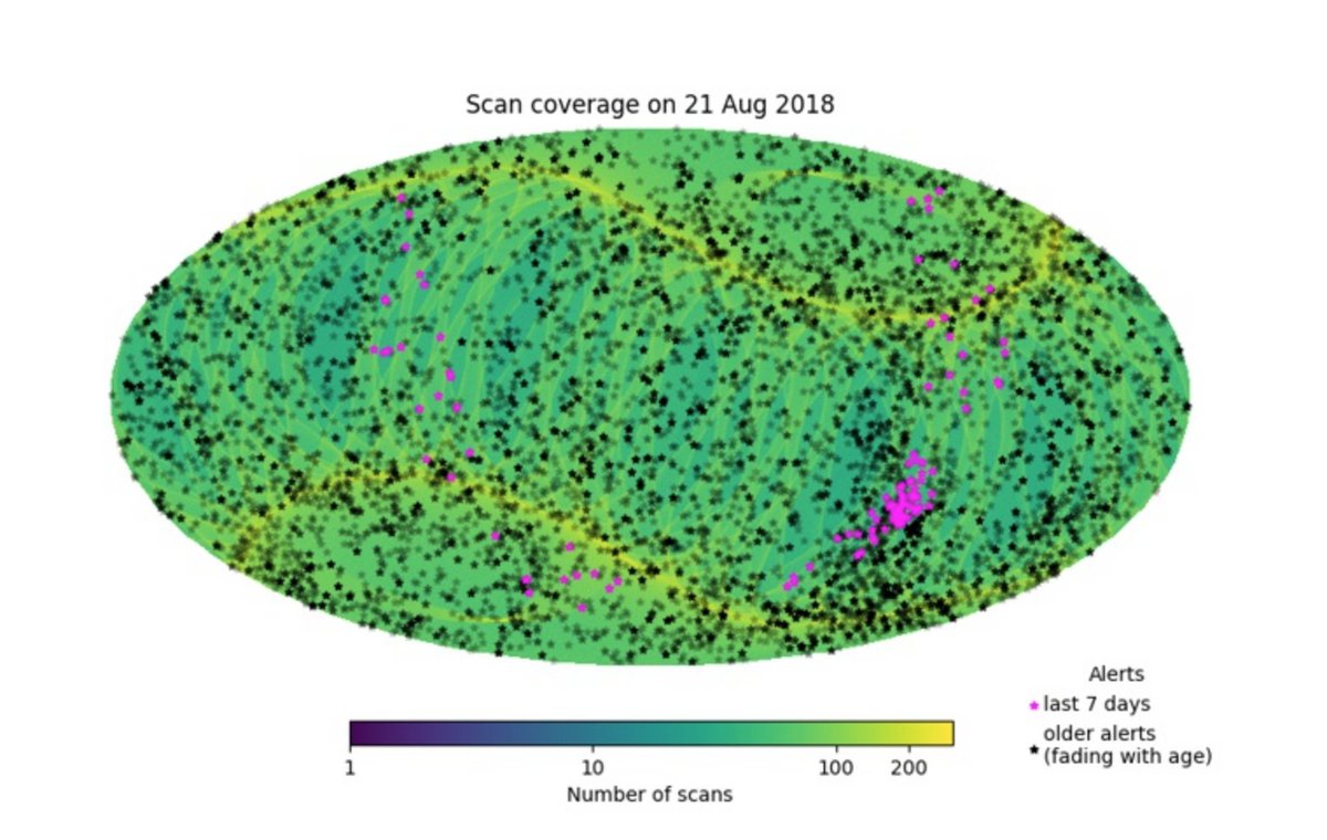 Today's plenary <a href="/IAU_org/">International Astronomical Union (IAU)</a> on the #GaiaMission and its extension by Anthony Brown. Discussing now the alerts that are being produced on daily basis by #GaiaDPAC: Photometric alerts: gsaweb.ast.cam.ac.uk/alerts/home <a href="/gaia_alerts/">Gaia Alerts</a> and alerts on solar system objects: gaiafunsso.imcce.fr
