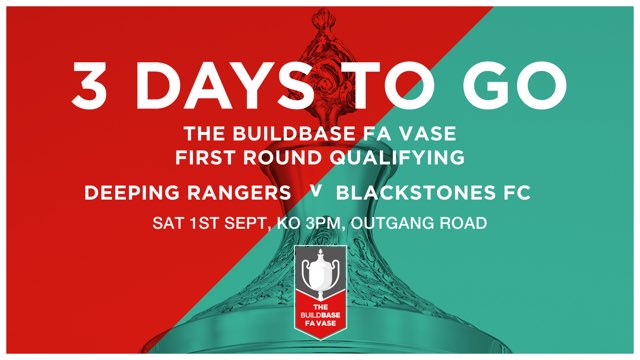 Deeping Rangers FC (@deepingrangers) on Twitter photo This Saturday we take on @fcblackstones in the #FAVase KO 3pm Adults £6, concessions £4, U16s £1. Come down to Outgang Rd and support your local non league side. <a href="/spaldingsport/">Spaldingsport</a> <a href="/utdcos/">UCL</a> <a href="/DeepingSSClub/">Deeping Sports & Social Club</a> <a href="/PTAlanSwann/">Alan Swann</a> <a href="/peterboroughtel/">Peterborough Telegraph</a> <a href="/UCLFanZone/">UCL Fan Zone</a> @Mercury_JamesB This Saturday we take on @fcblackstones in the #FAVase KO 3pm Adults £6, concessions £4, U16s £1. Come down to Outgang Rd and support your local non league side. <a href="/spaldingsport/">Spaldingsport</a> <a href="/utdcos/">UCL</a> <a href="/DeepingSSClub/">Deeping Sports & Social Club</a> <a href="/PTAlanSwann/">Alan Swann</a> <a href="/peterboroughtel/">Peterborough Telegraph</a> <a href="/UCLFanZone/">UCL Fan Zone</a> @Mercury_JamesB