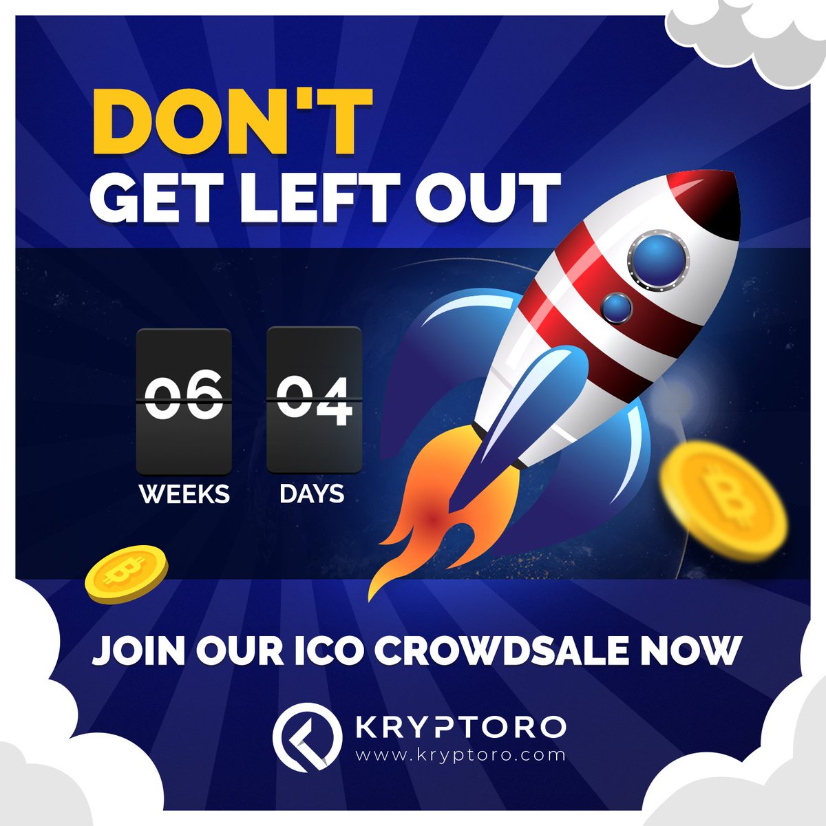 Kryptoro_Exch's tweet photo. Traders! You got 6 weeks and 4 days left for the ICO crowdsale. Will you be on time to grab your Kryptoro tokens? Please visit our website https://t.co/7GtjjT6pi1 for more extensive info.
#Kryptoro #Exchange #Bitcoin #ICO #cryptocurrency https://t.co/7i3hVOvzik