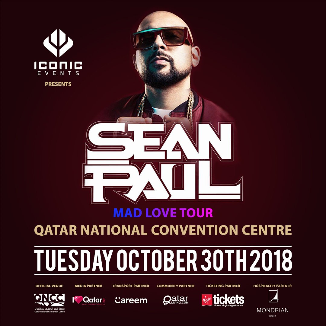 #Doha #Qatar! It's time to get busy! <a href="/duttypaul/">Sean Paul</a> is coming for you! #MADLOVEQATAR #KEEPITICONIC