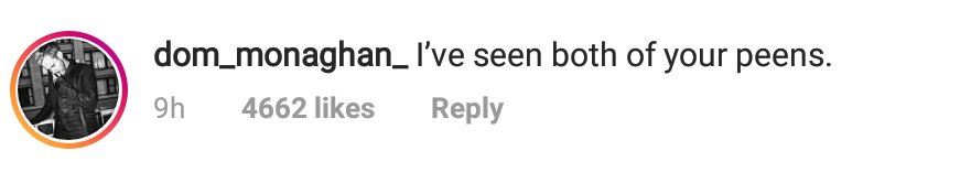 Orlando bloom: *writes a beautiful happy birthday message to billy boyd*

fucking dominic monaghan: 