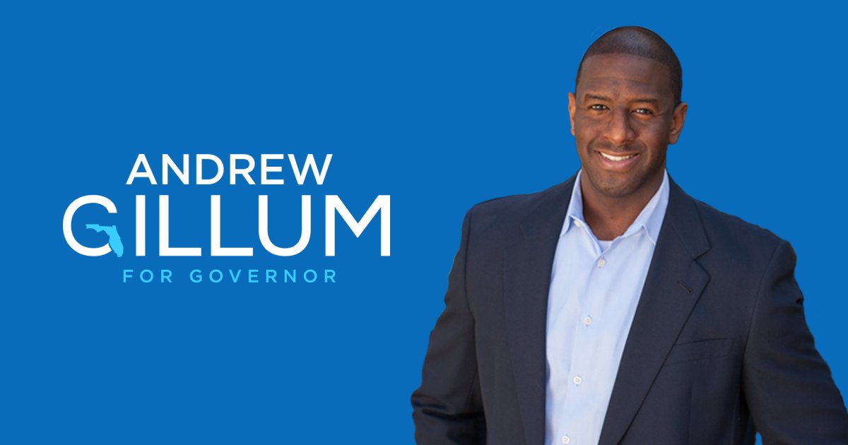 vickylarose_'s tweet image. Gillum is the first African American to win a major-party nomination for governor in Florida!! Congratulations  @andrewgillum #yeswecan #firstblack #democraticparty