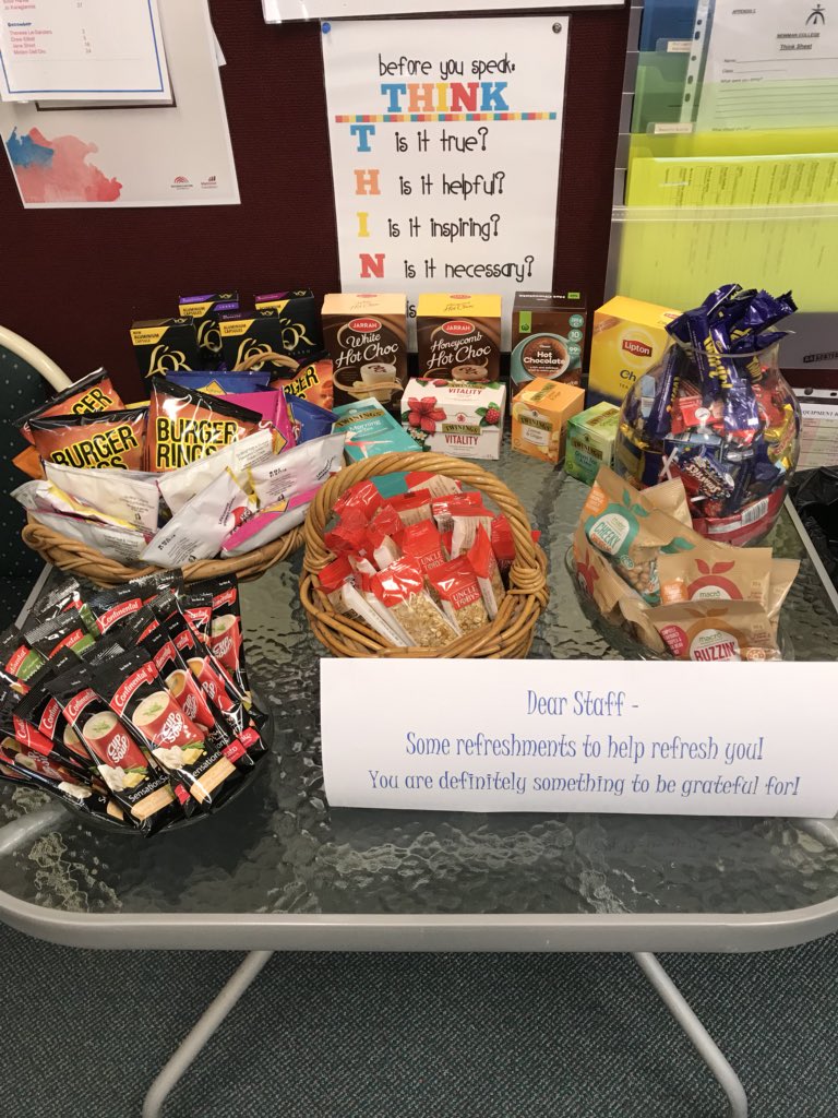 kerrymartin66's tweet photo. We are so greatful for our LoWB. You make everyday a great day. So lovely to find this in the staff room this morning. @NewmanCollegeWA #gratitude https://t.co/BiHYqmNOTI
