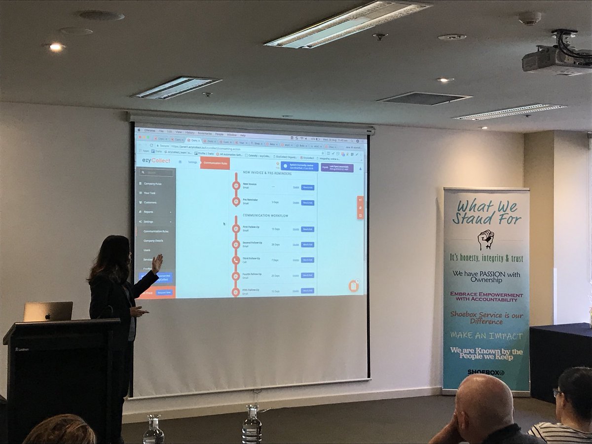 micaJaney's tweet photo. Thank you @shoeboxbook for having me @ezyCollect present to all your franchise owners. It was an absolute pleasure! #shoeboxbookkeeping #addon #myobaddon #xeroaddon https://t.co/pR6cuEytW6