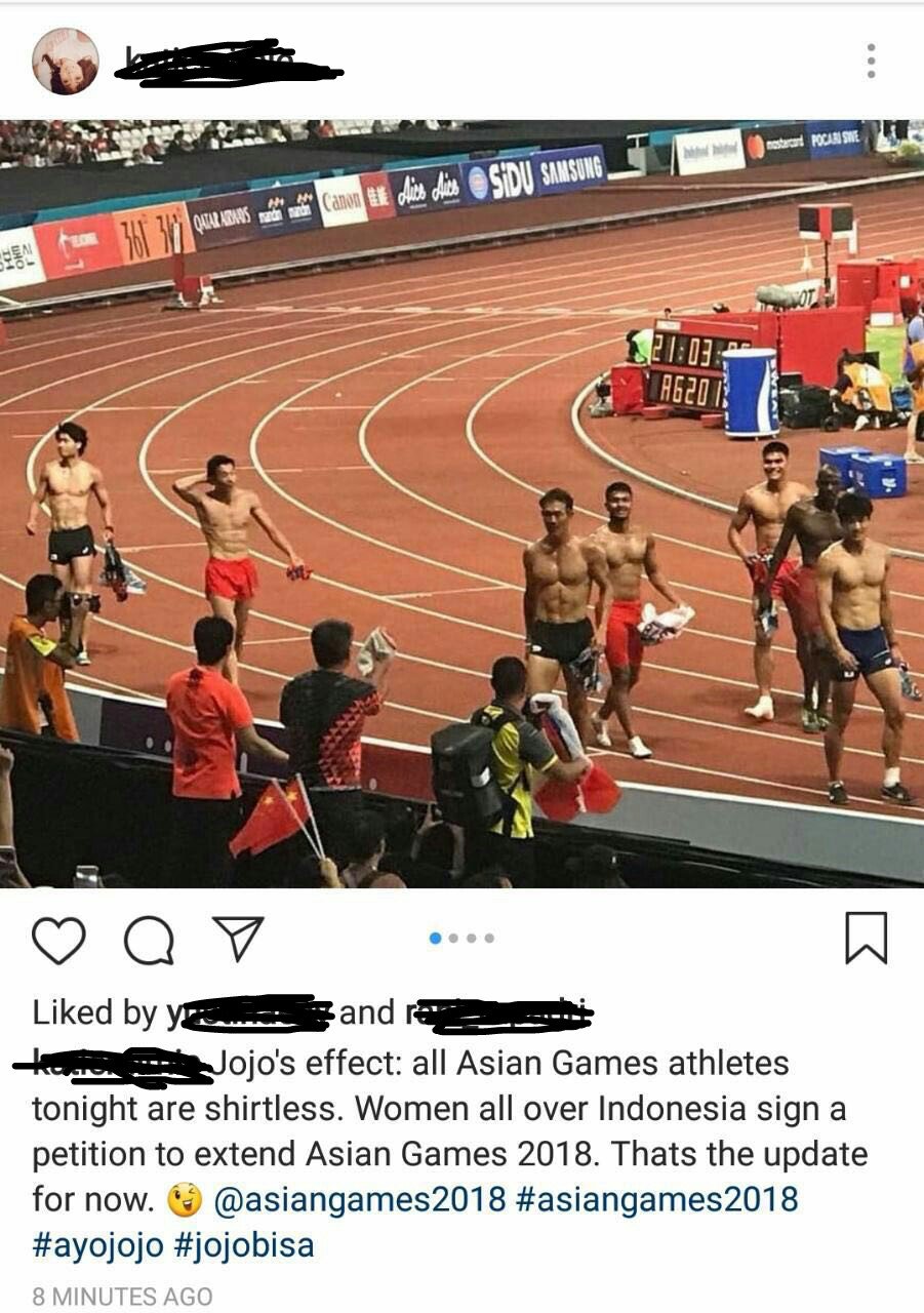 Atlet Asian Games telanjang dada