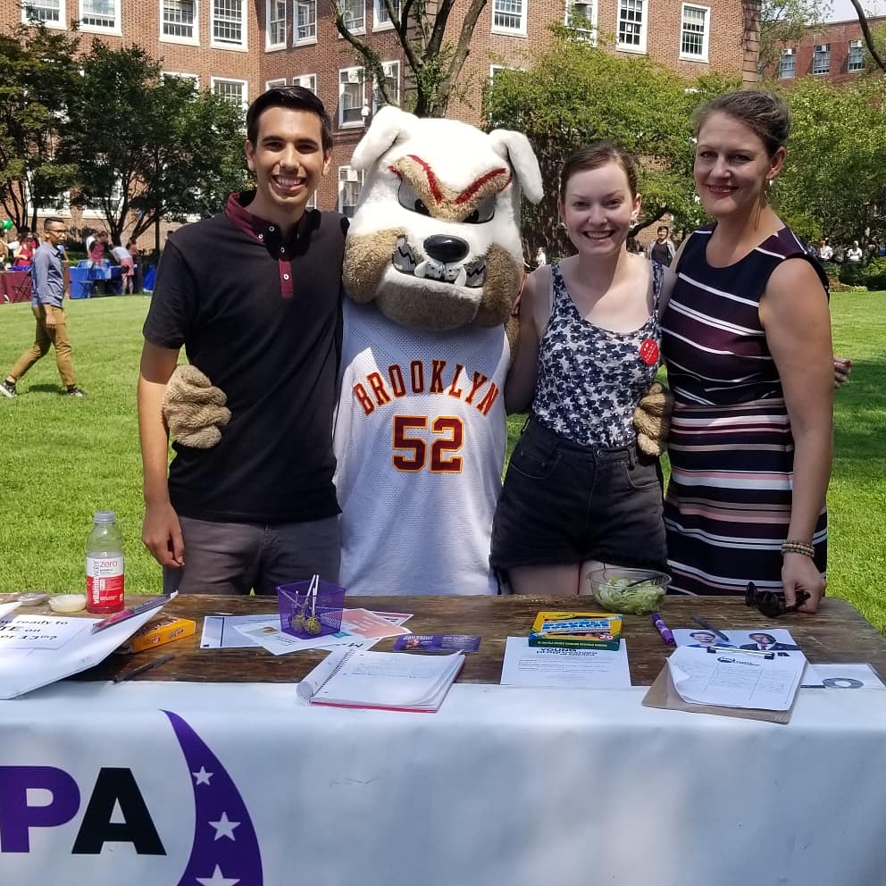 Carlos_Calz07's tweet photo. I had so much fun today at the Brooklyn College club fair. The Brooklyn college chapter of YPA had a great presence. We signed up over 60 new members! Even the president of Brooklyn College came to our table! #YPAPower #BCpride https://t.co/fLbXzmylPi