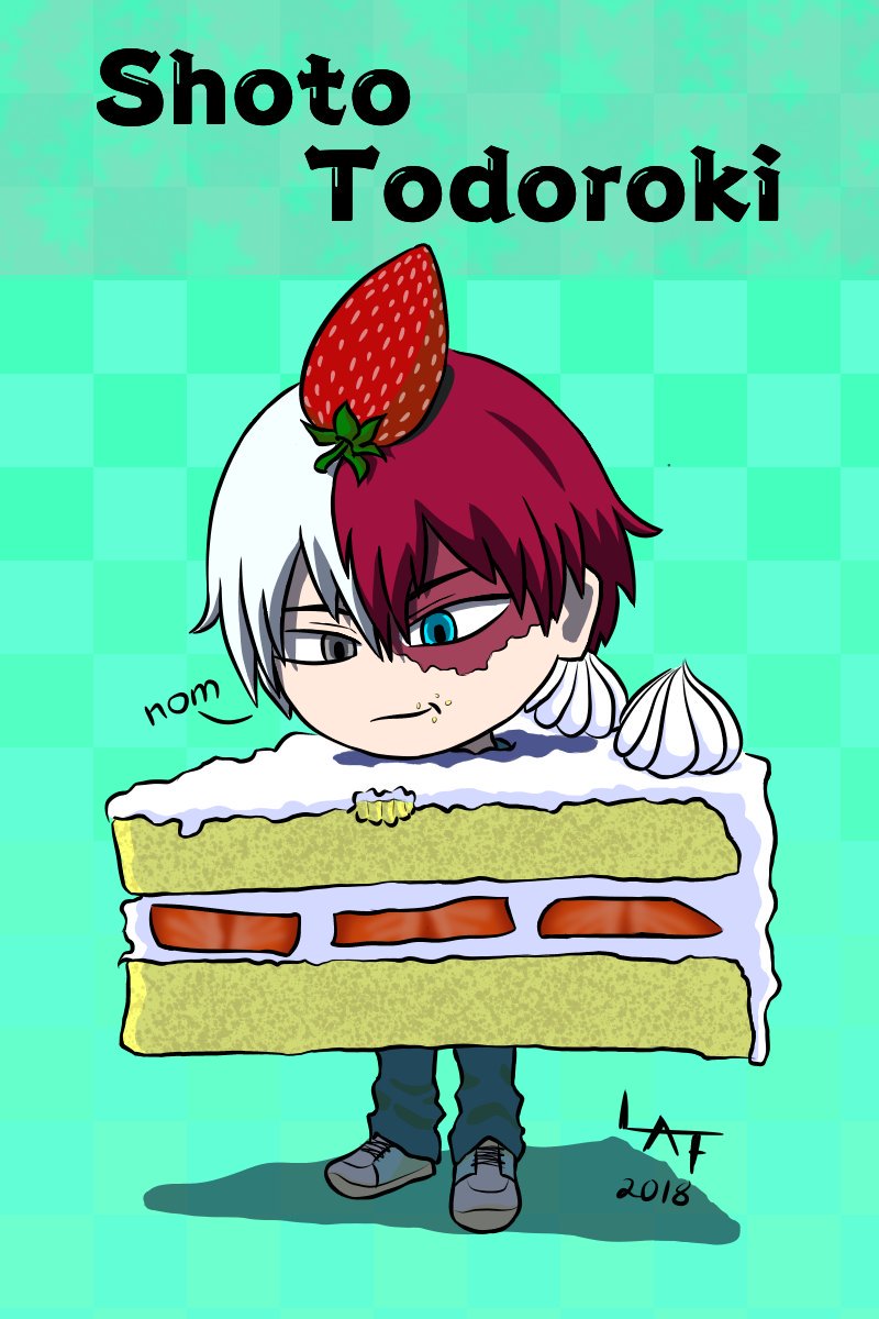 luvtuyagraphics's tweet photo. Todoroki the Shortcake 

I guess his costume is delicious. Lol Decided to make him into a shortcake than a snow cone.

#myheroacademia #mha #todoroki #shoto #shototodoroki #midoriya #deku #allmight #anime #manga #artist #drawing #illustration #practice #digital #shortcake https://t.co/spXx3gR55L