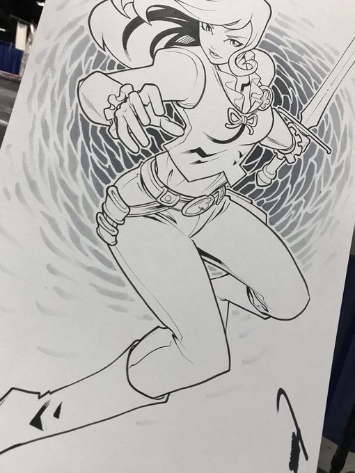 An OC commission done at #Otakon 