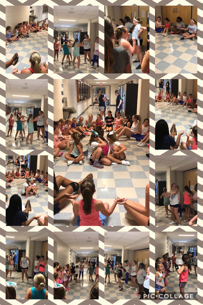 JuniorblueC's tweet photo. Practice Day 3 📣🎀💙 #teambonding #juniorbluedevilscheer #sallywalker #theheatcantstopus #funandgames #laughter #heygirl #StrongerTogether  #wearejbdc https://t.co/OPxC2kLi6A