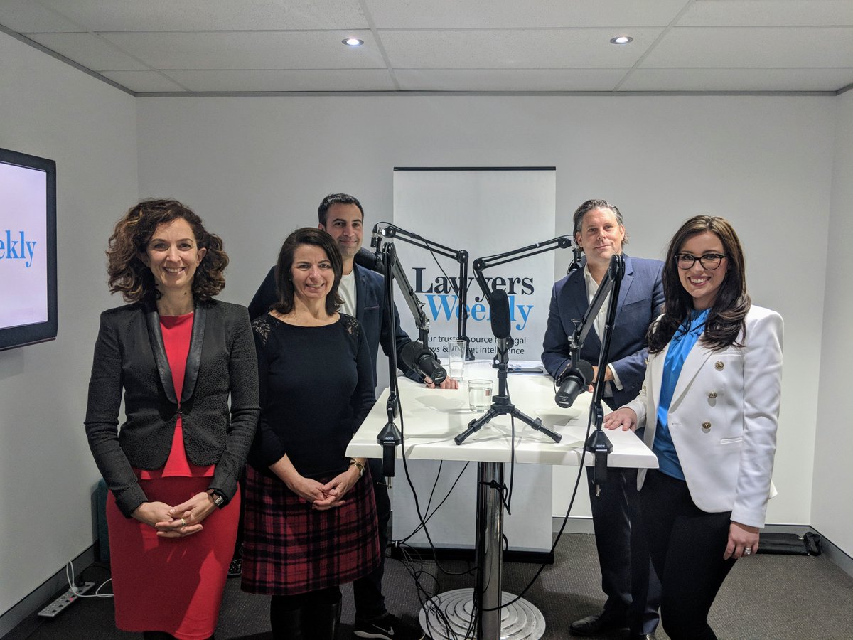 TRAUS's tweet photo. Rachel Besley, Jason Bender, Rachel Launders and Tyrilly Csillag sat down with Phillip Tarrant to explore the technology trends within in-house legal departments. Watch this space for our exciting podcast release in partnership with Lawyers Weekly! #legaltech https://t.co/ItsZ9DnyJn