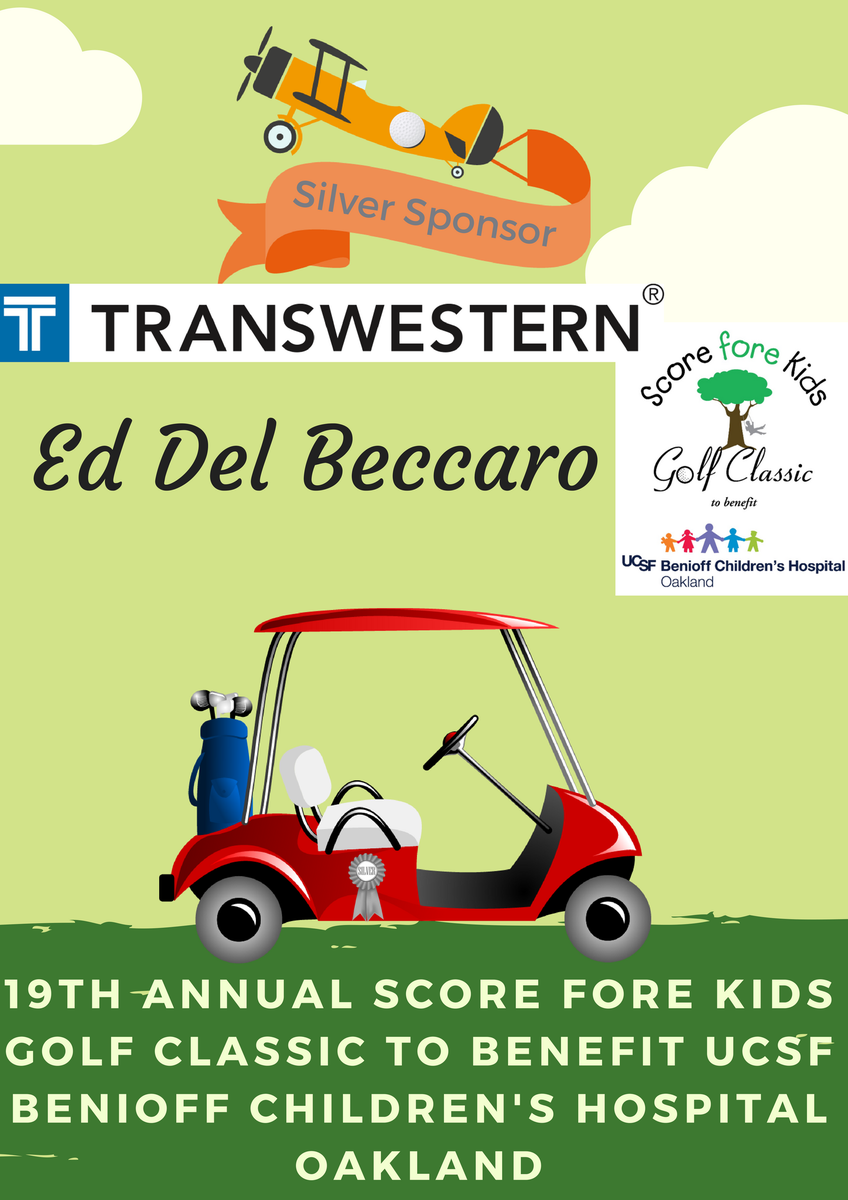 ScoreForeKids's tweet photo. #SponsorShoutout
Excited to have Ed Del Beccaro of @Transwestern returning as a Silver Sponsor for #SFK2018!
Thank you for your continued support of UCSF Benioff Children’s Hospital Oakland! https://t.co/EntgDhzndU