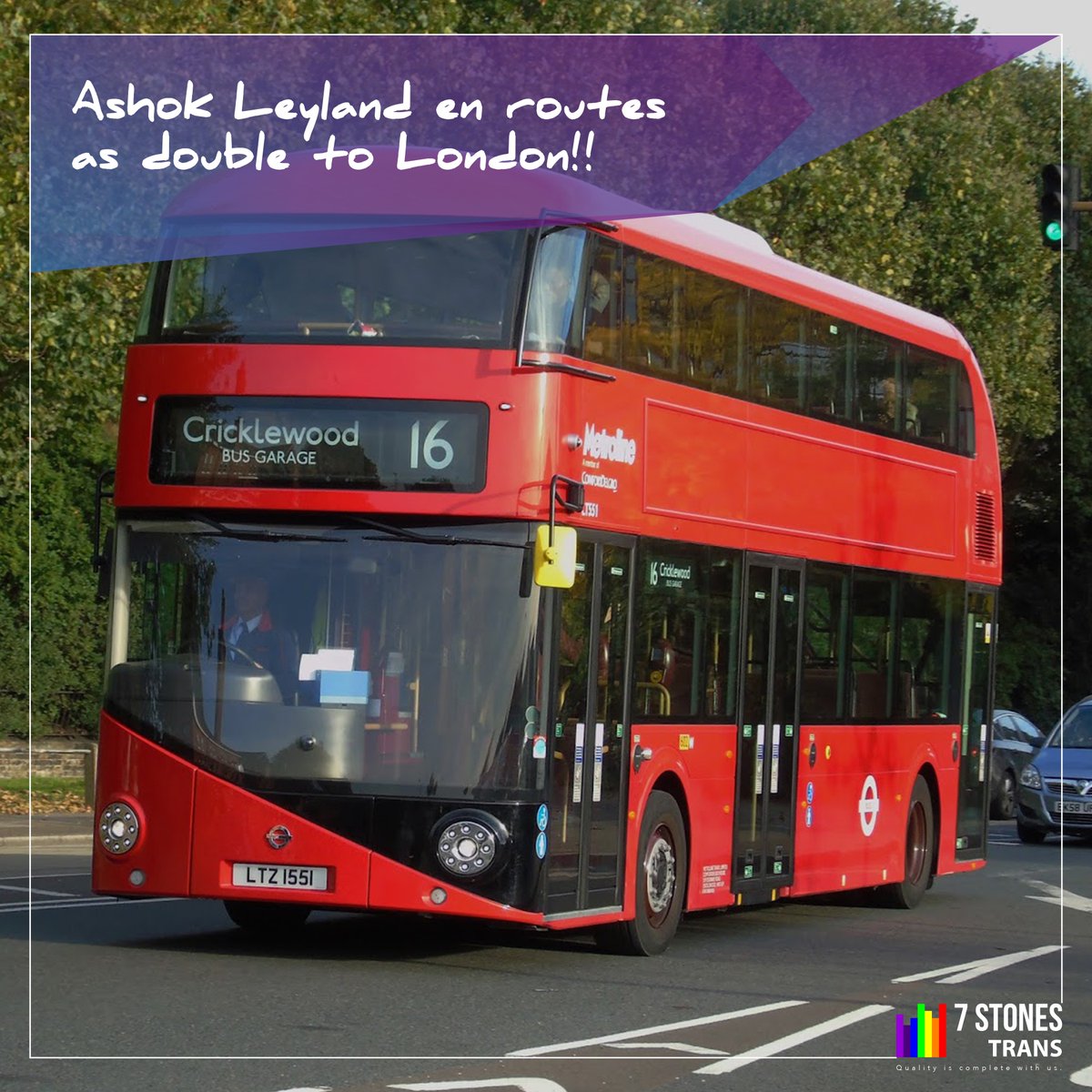 7StonesGroup's tweet image. Ashok Leyland's subsidiary- Optare PLC has received an order for 31 units of electric double-decker buses from Transports of London.
#7ST #transportation #transportationsystem #vehicle #busofinstagram #doubledeckerbuses #electricbus #busoflondon