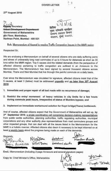 Our problems, views and suggested solutions submitted, await for the next steps to be taken by authorities #FixRoadsElseNoVotes 
<a href="/mymalishka/">Mumbai Ki Rani</a> 
<a href="/mumbaipressclub/">Mumbai Press Club</a>
<a href="/bunnypunia/">Bunny Punia</a>
<a href="/somitsenTOI/">Somit Sen 🇮🇳</a>
@richapintoTOI
<a href="/mirrornow/">Mirror Now</a>
<a href="/fayedsouza/">Faye DSouza</a>
<a href="/hrishikay/">Hrishikesh Kannan</a>
<a href="/ranaayyub/">Rana Ayyub</a>
<a href="/dhruv_rathee/">Dhruv Rathee</a>