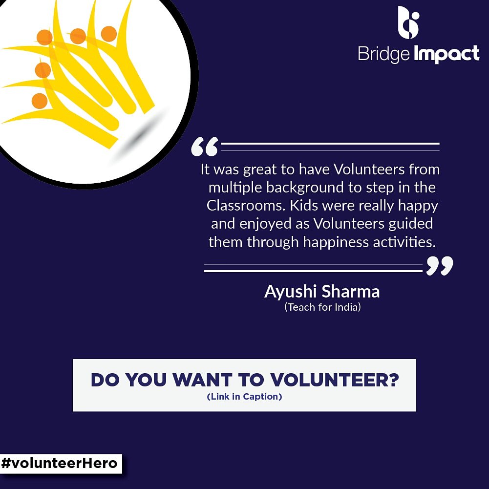Bridge_Impact's tweet photo. Our #Volunteering partner Teach For India- Delhi speak about their unique and rewarding at our event, Misison Alphabet. Register https://t.co/EIzjCM7PKh to volunteer for upcoming events :) https://t.co/NvJyPX4uSX