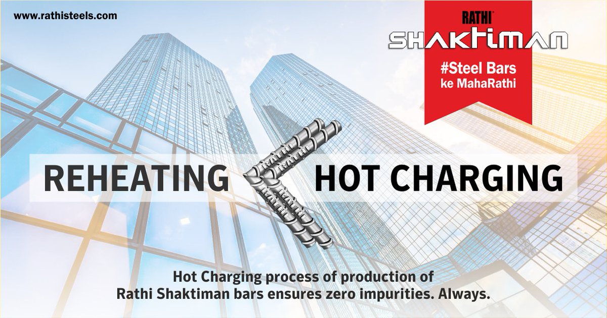 RathiSteelbars's tweet photo. Choose Rathi Shaktiman whose hot charging process of production guarantees zero impurities. And, in turn, enhanced strength and efficiency. Build a strong foundation with the steel bars those have earned the nickname #SteelBarsKeMaharathi #construction #architecture #IronBars https://t.co/b40JJ8rjBE