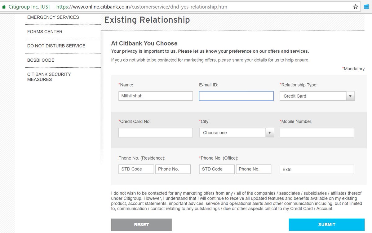 mithilpshah's tweet image. @Citibank @AskCiti Why don't your promotional emails have one-click unsubscribe? Who in the world asks for credit card number for unsubscribing from emails?! Is this an unsubscribe form or lead generation form? #citibank #respectcustomers #fail