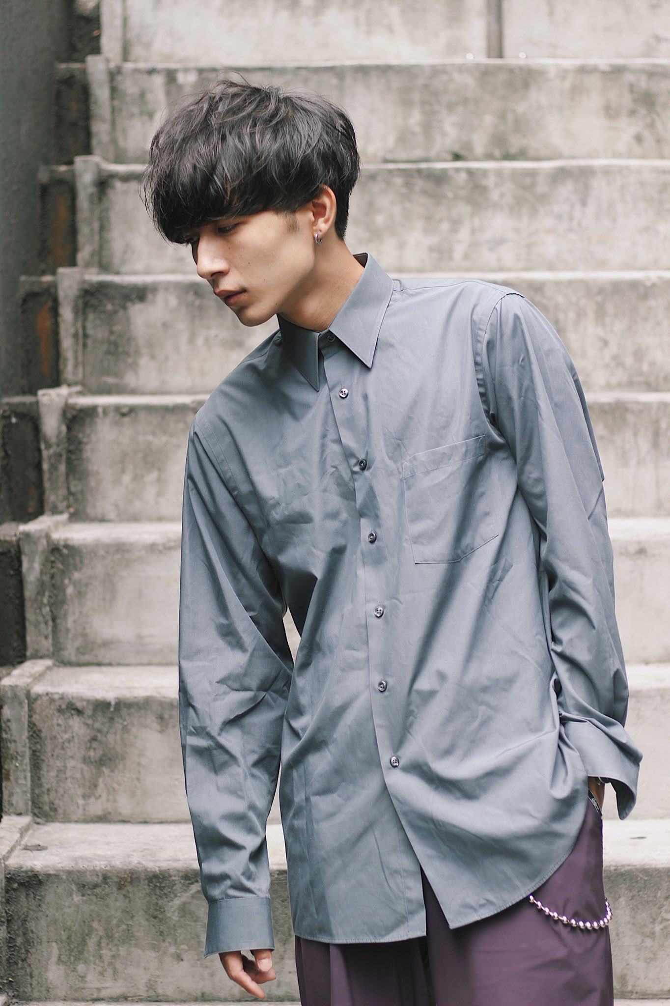 白濱 聖規 メンズ限定美容師 Youtuber 秋冬オススメスタイル 前髪重めのメンズマッシュスタイル センターパートもできるのでオススメ メンズマッシュのカット得意なのでご予約お待ちしております メンズヘア ヘアカット マッシュ男子 作品