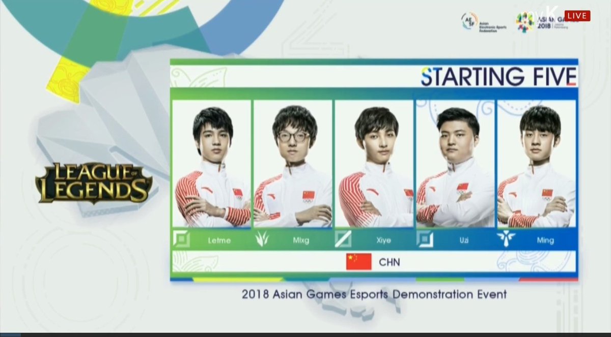 T1LoL's tweet photo. #2018_자카르타_팔렘방_아시안게임

LOL 대한민국 대표팀과 중국 대표팀의 결승 경기(Bo5)가 시작되었습니다.
마지막까지 이상혁 선수 및 대표팀에 큰 응원 보내주세요. 👊👊👊

KBS▶️https://t.co/vn3C6cwO6u
SBS▶️https://t.co/a4VUnQtfpq

#AsianGames2018 
#KORWIN #국가대표팀_화이팅 https://t.co/rbMbiW40sv
